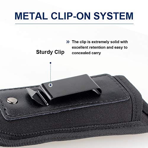 Gexgune Tactical Magazine Pouch Nylon Pistola Doble Pila de 9 mm Oculto Glock 17 19 21 Beretta 92 XD Holster mag Pouch