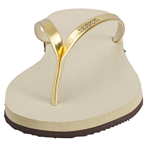 Havaianas You Metallic, Sandalias para Mujer, Dorado (Sand Grey/Light Golden), 41/42 EU