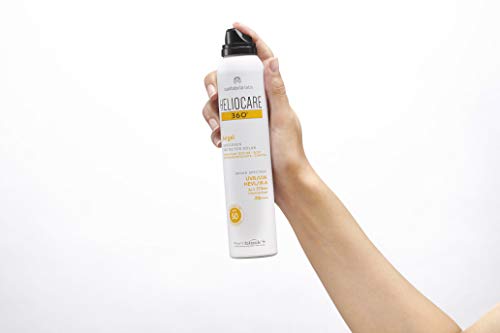 Heliocare 360º Airgel SPF 50 - Crema Solar Corporal Ligera, Fórmula Espuma, Frescura para Todo Tipo de Piel, Absorción Inmediata, Alta Protección, 200ml