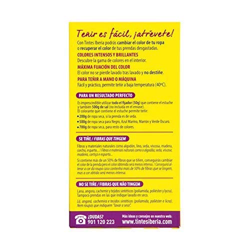 Iberia - Tinte Violeta para ropa, 40°C