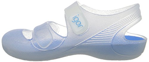 IGOR Bondi, Sandalias con Correa de Tobillo Unisex Niños, Blanco (Tr. White / Plantilla Turquesa), 22 EU
