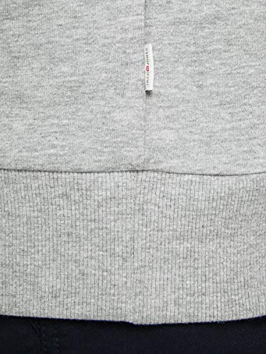 Jack & Jones Jjecorp Logo Sweat Hood Noos Capucha, Gris (Light Grey Melange Detail:Reg Fit - Melange), Large para Hombre