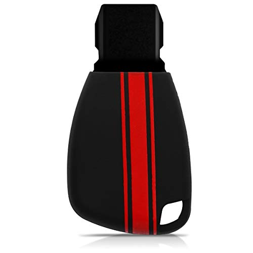 kwmobile Funda Compatible con Mercedes Benz Llave de Coche de 2-3 Botones - Carcasa Protectora Suave de Silicona - Rally