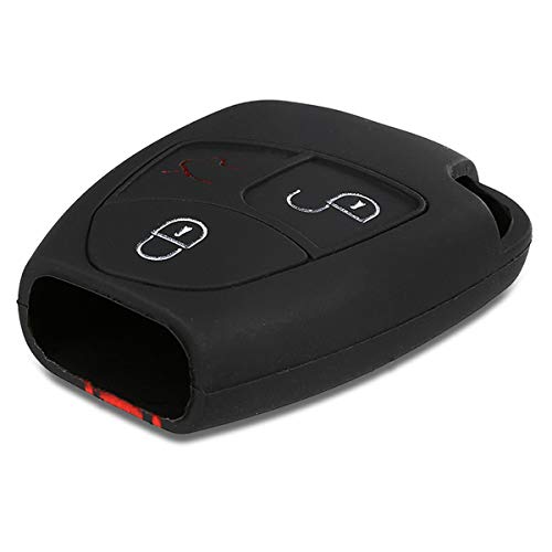 kwmobile Funda Compatible con Mercedes Benz Llave de Coche de 2-3 Botones - Carcasa Protectora Suave de Silicona - Rally