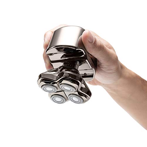 La afeitadora eléctrica Skull Shaver Pitbull Platinum PRO para cabeza y cara con cuchilla CR-3 extra