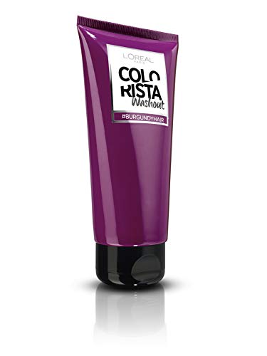 L’Oréal Paris Colorista Burgundy Washout 1-2 Weken Haarkleuring coloración del cabello Borgoña 80 ml - Coloración del cabello (Borgoña, Burgundy, 80 ml, 42 mm, 62 mm, 172 mm)