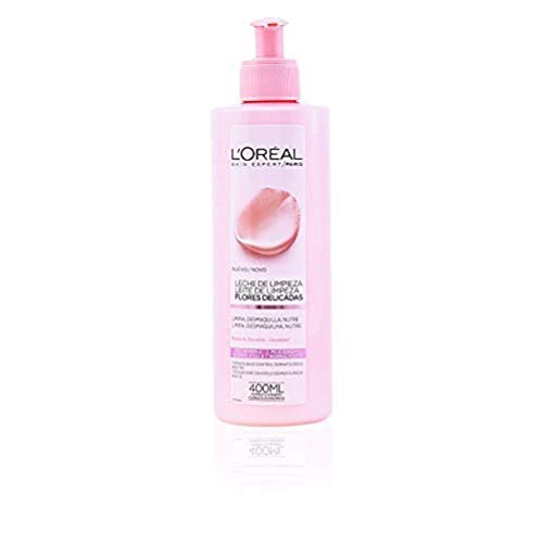 L'Oreal Paris Dermo Expertise Flores Delicadas Leche de Limpieza Piel Sensible, Normal a Seca