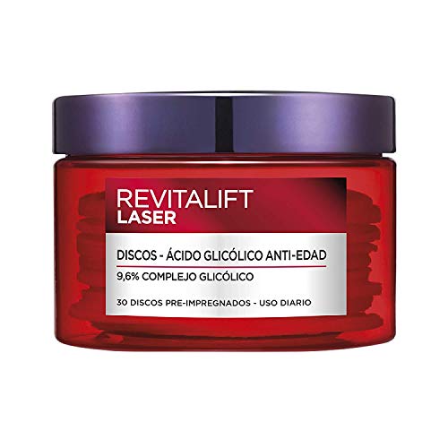 L'Oreal Paris Dermo Expertise - Revitalift Láser Peeling anti-manchas en discos con ácido glicólico - 30 discos