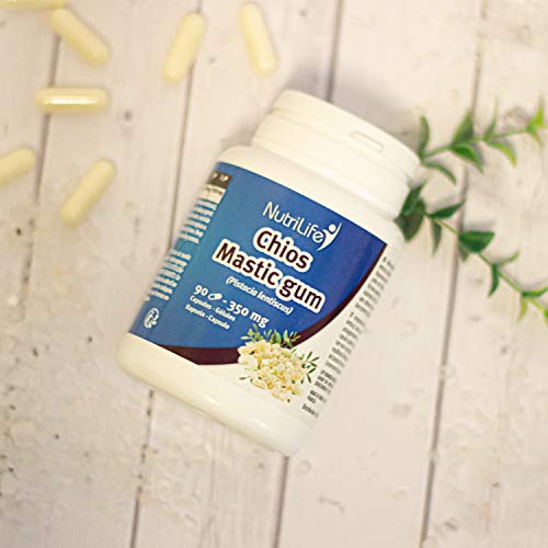 Masilla de Quíos (resina de árbol de masilla) - 90 cápsulas vegetales – 350 mg