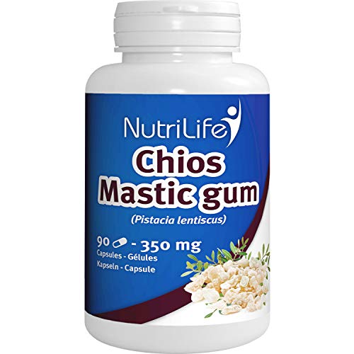Masilla de Quíos (resina de árbol de masilla) - 90 cápsulas vegetales – 350 mg