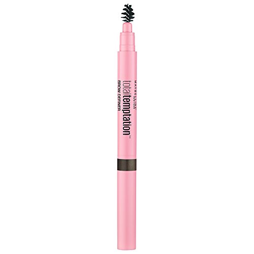 Maybelline Lápiz de Cejas Total Temptation, Tono 130 Marrón Oscuro