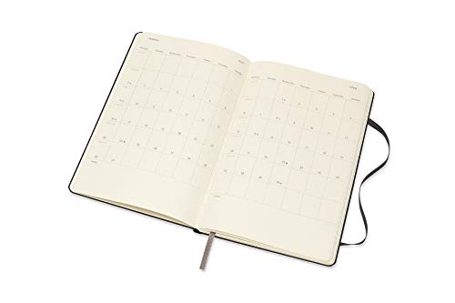 Moleskine 2019-20 Weekly - Agenda Cuaderno Semanal de 18 Meses 2019/2020, Negro, Tamaño Grande 13 x 21 cm, 208 Páginas (AGENDAS 18 MOIS)