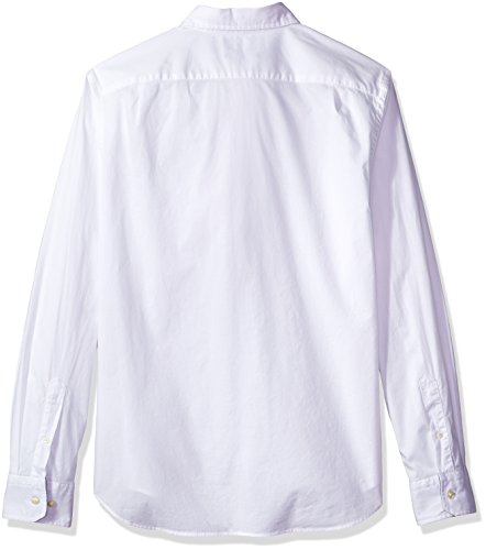 Nautica Men's Classic Fit Stretch Solid Long Sleeve Button Down Shirt, Bright White, XX-Large