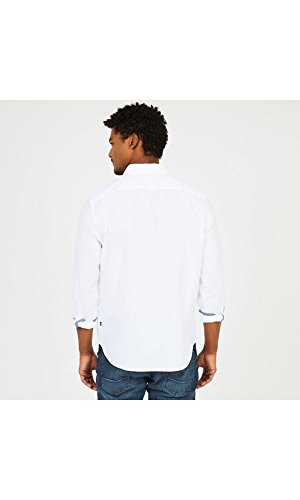 Nautica Men's Classic Fit Stretch Solid Long Sleeve Button Down Shirt, Bright White, XX-Large