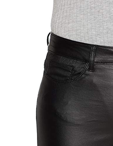 ONLY Onlanne K Mid Waist Coated Jeans Noos, Vaqueros skinny Mujer, Negro (Black Black), W29/L34 (Talla fabricante: M)