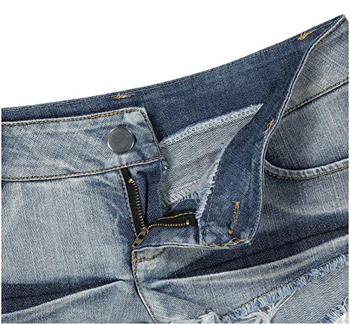 Pantalones Cortos Sexy Mujer Mini Shorts Jeans de Cintura Baja Playa Verano, Tamaño L Ref SJ6-4