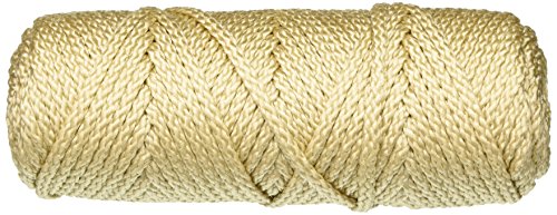 Pepperell - Cuerda de macramé, Color Perla/Beige, 4 mm, 45,7 m, acrílico, Multicolor