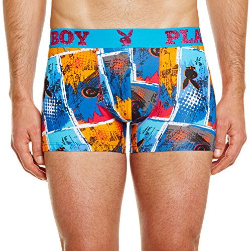 Playboy Fashion Boxer X1, Mehrfarbig-Mehrfarbig (Crazy Motocross), 46 para Hombre