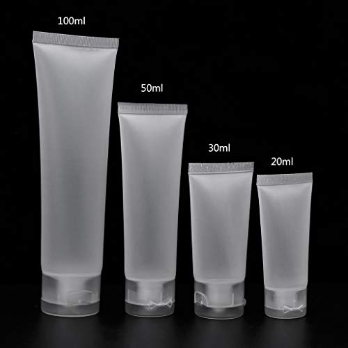 PRNG 1Pc Tubos portátiles de plástico vacíos Exprimir Crema cosmética Botella de Viaje de loción