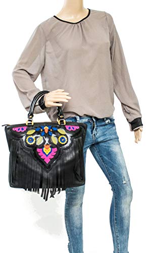 Pulseras bolso mujer la rambla piel Negro
 Talla única