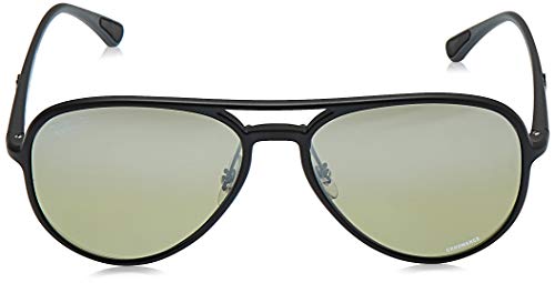 Ray-Ban 0RB4320CH Gafas de sol, Matte Black, 57 Unisex