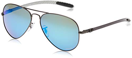Ray-Ban 0RB8317CH Gafas de sol, Matte Gunmetal, 58 para Hombre