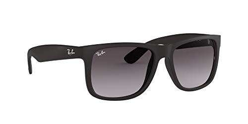 Ray-Ban Justin RB4165 - Gafas de sol Unisex, Negro (Black Rubber), 51 mm