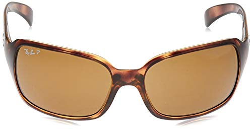 Ray- Ban Rb4068 - Gafas de sol, Rectangulares, Polarizadas, Marrón (Havana)