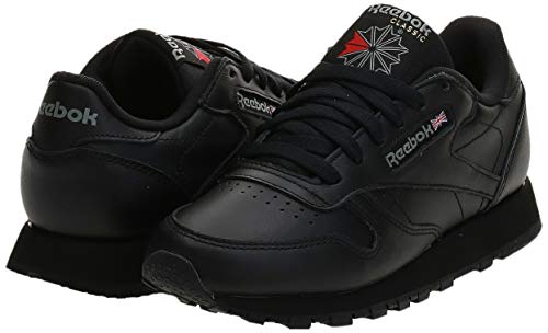 Reebok Classic Leather Zapatillas, Mujer, Negro (Int / Black), 39 EU