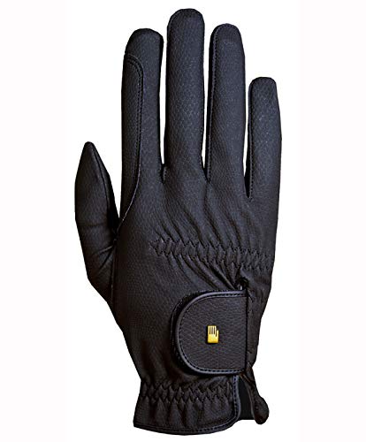 Roeckl Chester Guantes De Equitación Ante - Negro, 6