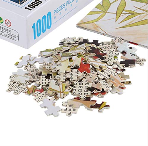 Rompecabezas Para Adultos De Madera 1000 Piezas Francia,Geranio,Flor,Hogar Art Deco Juego Educativo