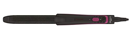 Rowenta CF3212F0 - Tenacillas para rizar el pelo Clásica 25 mm de diámetro con recubrimiento de Keratina y Turmalina de hasta 200 º y función iónica, brillo, antifrizz, color Negro