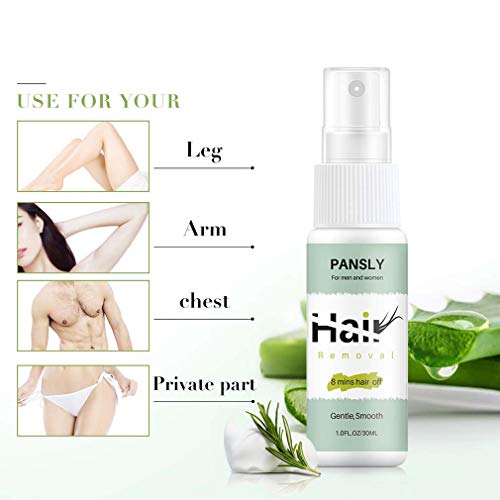 Semi-permanent Hair Removal Spray - Espuma para Depilación Hair Erase, spray de depilación sin dolor, fórmula suave, Depilatoria Facial, Bikini, Antebrazo
