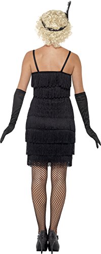 Smiffy's - Disfraz para mujer, Flapper, años '20, Negro, XXL (52-54 EU)