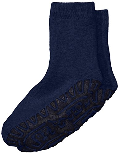 Sterntaler Calcetines con suela de goma antideslizante, Edad: 8-9 Años, Talla: 34, Azul oscuro (Marino)