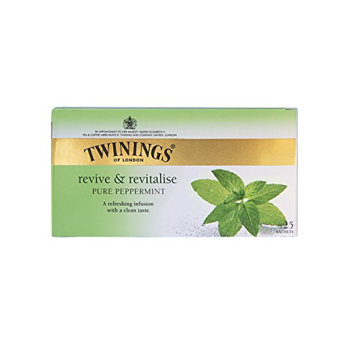 Twinings Infusion Tea Bags Individually-wrapped Peppermint Ref A00810 [Pack 20]