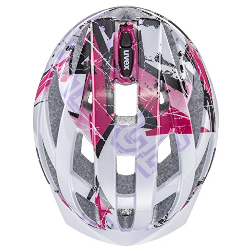 UVEX Fahrradhelm Air Wing Casco de Bicicleta, Mujer, White-Pink, 52-57 cm