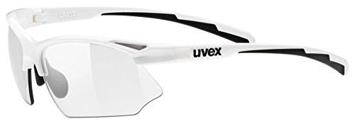 Uvex Sportstyle 802 Vario Gafas de Ciclismo, Unisex Adulto, Blanco/Negro, Talla Única