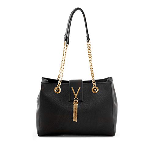 Valentino by Mario - Divina Sa, Shoppers y bolsos de hombro Mujer, Negro (Nero), 9x30.5x22.5 cm (B x H T)