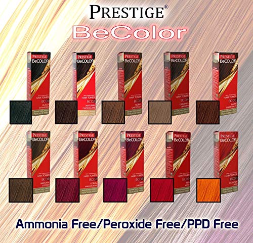 Vips Prestige - BeColor Tinte Semi Permanente Color Rojo Cereza BC08, Sin Amoniaco Sin Peroxide