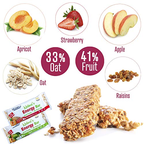 Weider Nature´s Energy Bar Fresa 60g. Barrita energética con un 41% Frutas y 64% de hidratos de carbono. Gran sabor y energía.