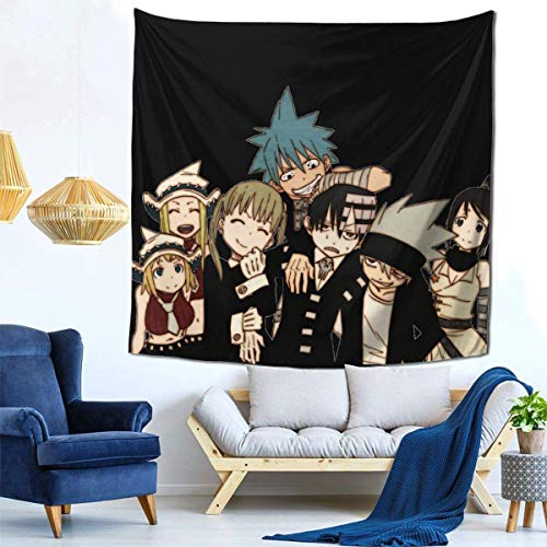 WTWT Tapiz para Dormitorio Soul Eater Boutique Tapestry Soft Skin Friendly Durable Tapestry Home Decoration Tapestry Wall Hanging Art Room Decoration 59 X 59 Inches