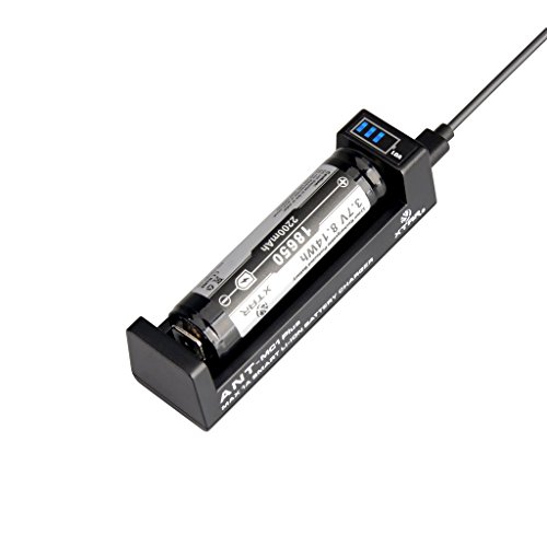 XTAR ANT MC1 Plus - Mini cargador inteligente, Nueva versión, USB, 1000 mA, ion de litio, pantalla