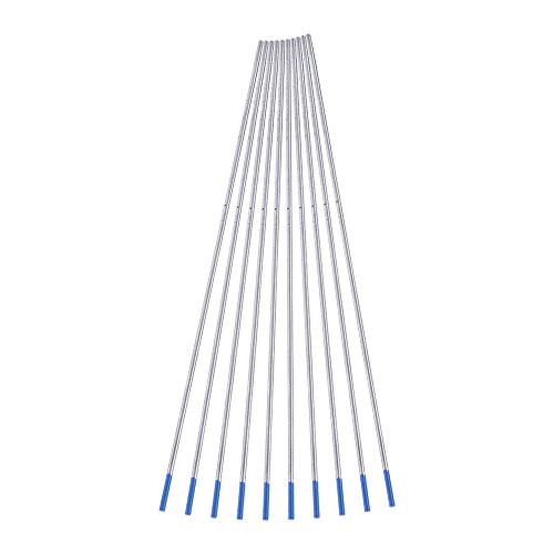 1 caja (10pcs) WL20 Electrodo Lantano de soldadura de tungsteno azul para la soldadura DC de aceros inoxidables, aleaciones de níquel, aluminio,1.0/1.6/2.4mm(1.6 * 150mm)