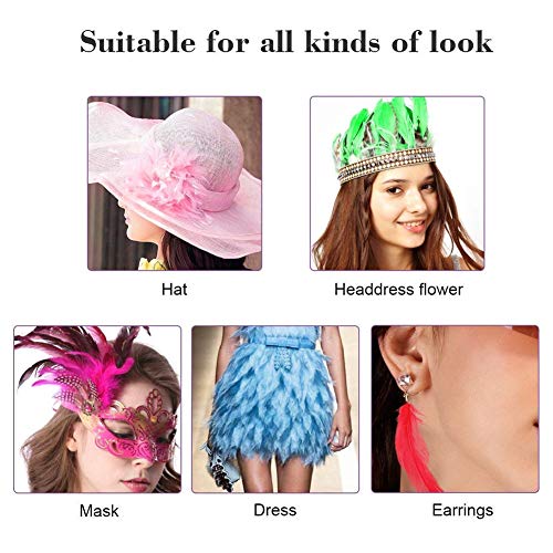 100 plumas de ganso SunEast, para bricolaje, atrapasueños, manualidades, bodas, fiestas, decoración del hogar, festivales, decoración para baby shower, 5 – 8 cm, color negro, gris, 15-20cm
