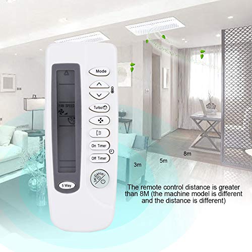 143 Reemplazo del Control Remoto del Aire Acondicionado para Samsung ARC-410 ARH-401 ARH-403, Distancia remota de 8M, baterías duraderas portátiles de ABS NO Incluidas
