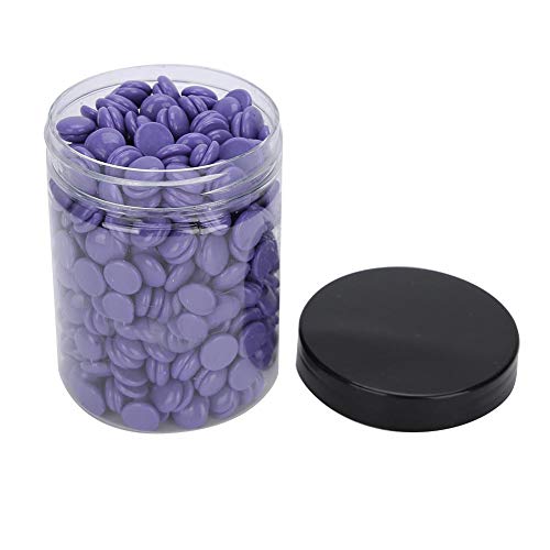 150 g de frijoles de cera dura, cera depilatoria portátil con ingredientes vegetales naturales y papel de depilación sin necesidad, para pieles sensibles piel cara cuerpo(Lavanda)