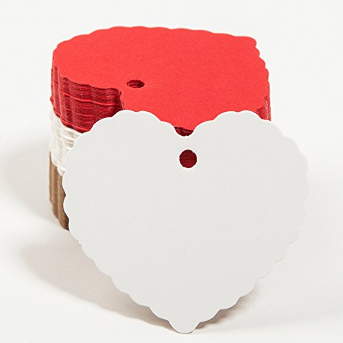 200 etiquetas de papel kraft con forma de corazón en tono melocotón, etiquetas de regalo con cordel de yute natural para Navidad, boda, Acción de Gracias, cumpleaños, día festivo, regalos
