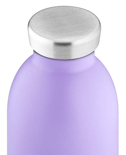 24Bottles Clima bidón de agua 500 ml Uso diario Lila Acero inoxidable - Bidones de agua (500 ml, Uso diario, Lila, Acero inoxidable, Erica, Adulto)
