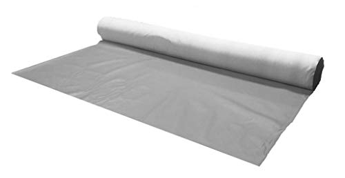 A-Express Tela de grano de cuero de imitación material texturizado por tapizar, Polipiel, Manualidades, vinilo, Cojines o forrar Objetos - Gris Medio Metro 50cm x 140cm